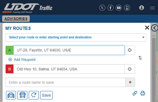 Creating & Saving a Customized Route